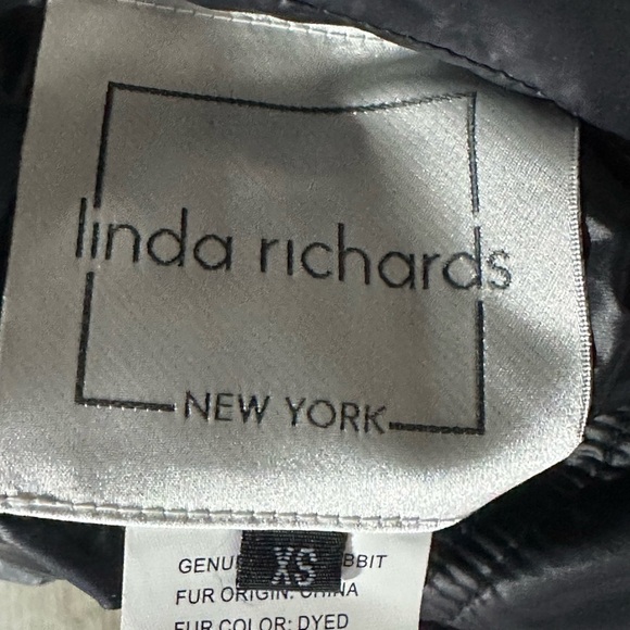 Linda Richards Women’s size XS Rex Black Rabbit Fur Reversible Vest - Picture 14 of 16